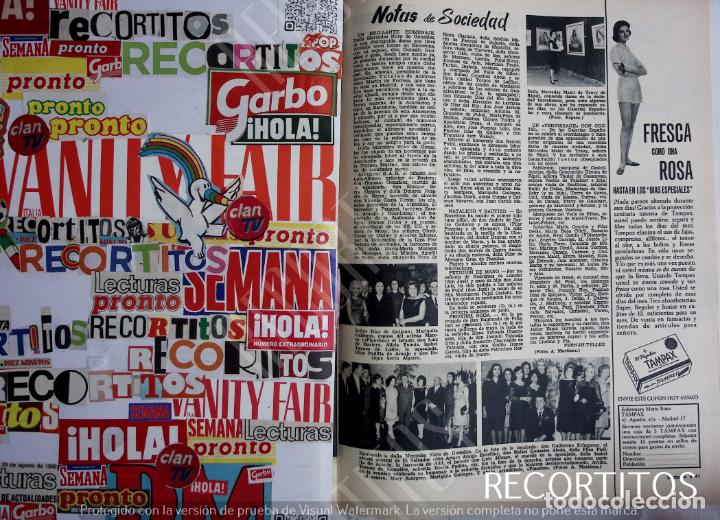 Coleccionismo de Revistas y Peri&oacute;dicos: LUIS DE BAVIERA ALICIA TOMAS MARY SANTPERE MERCEDES MALET TRAVY ANUNCIO TAMPAX