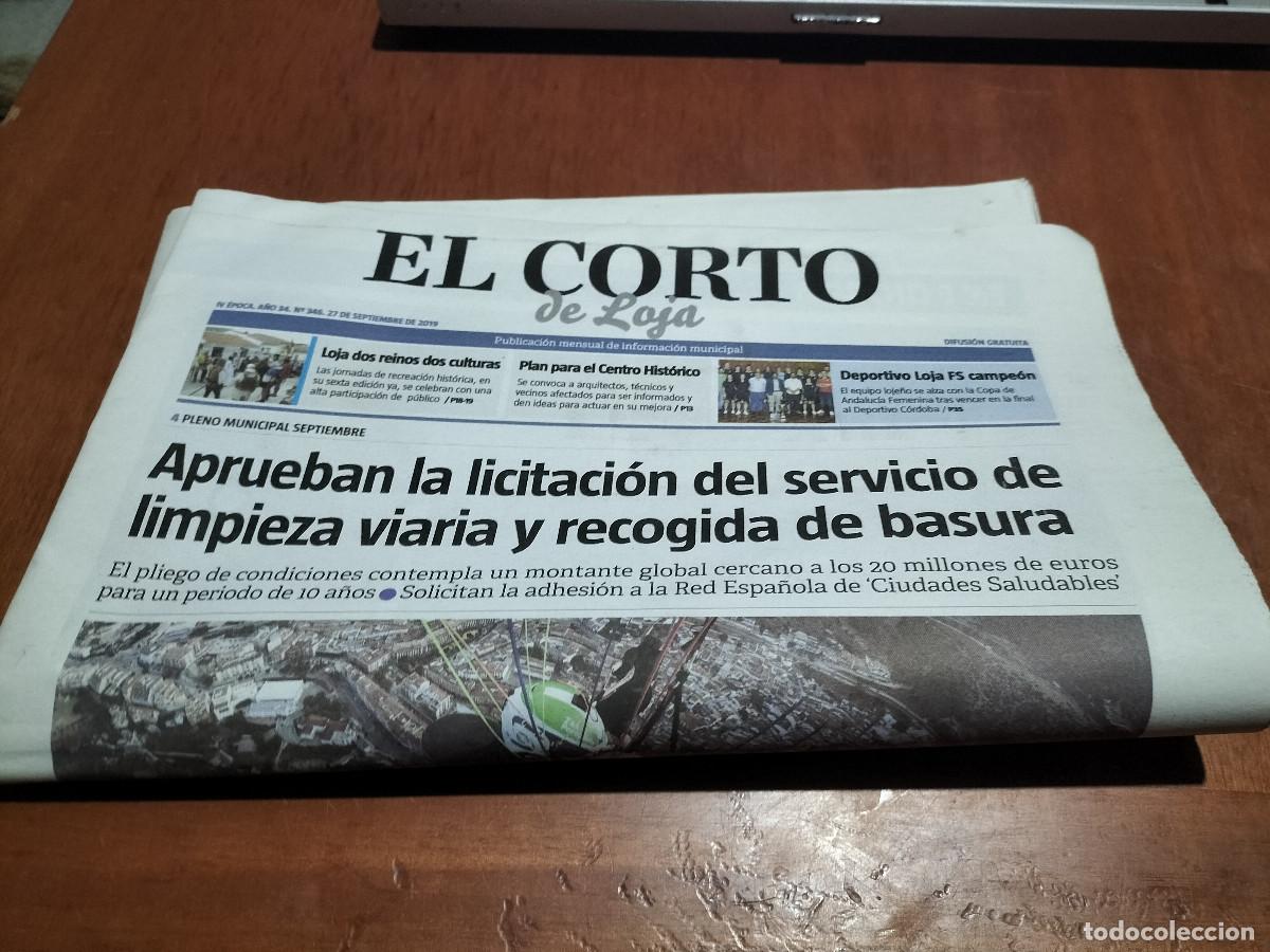Collection Magazines and Newspapers: EL CORTO DE LOJA. 346. PERI&Oacute;DICO DE LOJA. GRANADA. DOBLADO. BUEN ESTADO. DIFICIL
