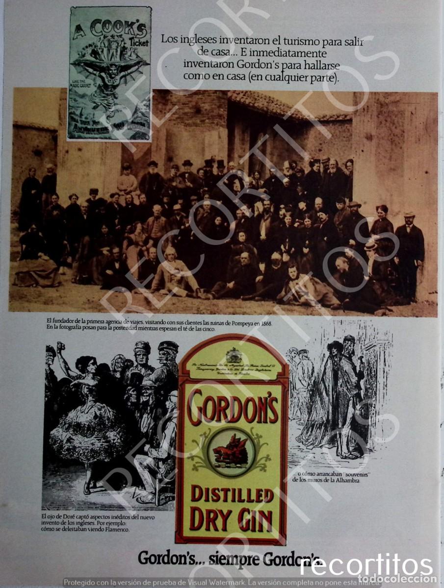Coleccionismo de revistas y peri&oacute;dicos: gordon's gin ginebra anuncio publicidad gordons