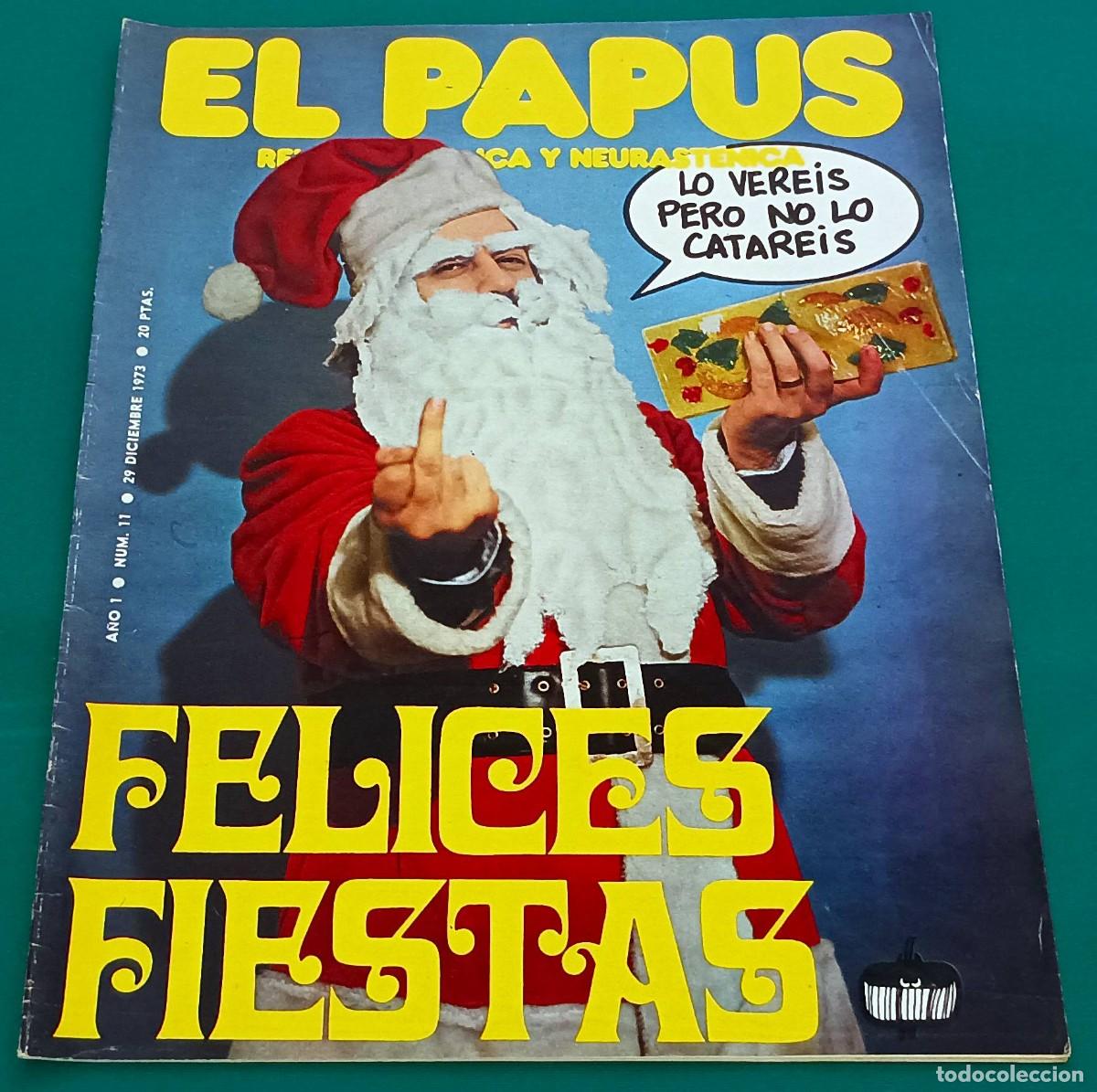 Coleccionismo de Revistas y Peri&oacute;dicos: REVISTA EL PAPUS --- NUMERO 11 ---FELICES FIESTAS --- DIC 1973