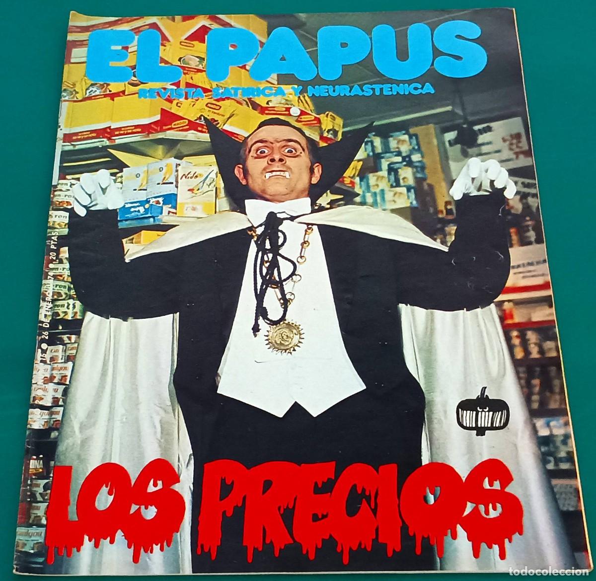 Coleccionismo de Revistas y Peri&oacute;dicos: REVISTA EL PAPUS --- NUMERO 15 --- LOS PRECIOS --- ENE 1974