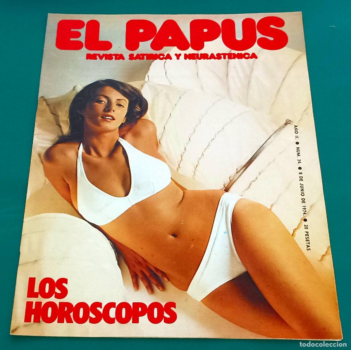 Coleccionismo de Revistas y Peri&oacute;dicos: REVISTA EL PAPUS --- NUMERO 34 --- LOS HOROSCOPOS --- JUN 1974