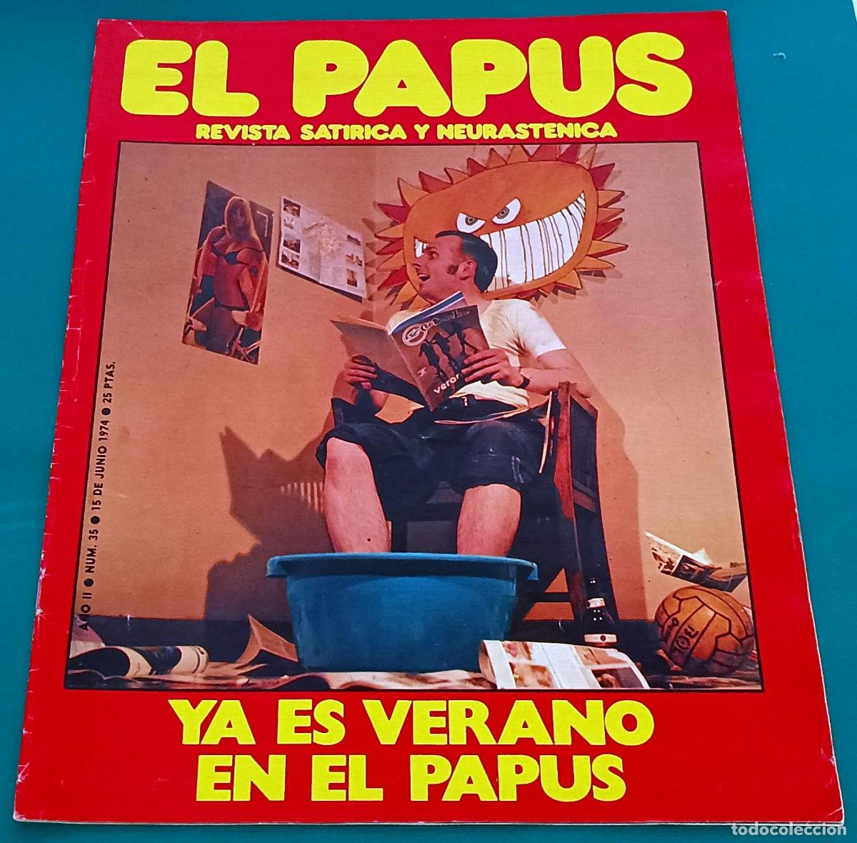 Coleccionismo de Revistas y Peri&oacute;dicos: REVISTA EL PAPUS --- NUMERO 35 --- YA ES VERANO EN EL PAPUS --- JUN 1974
