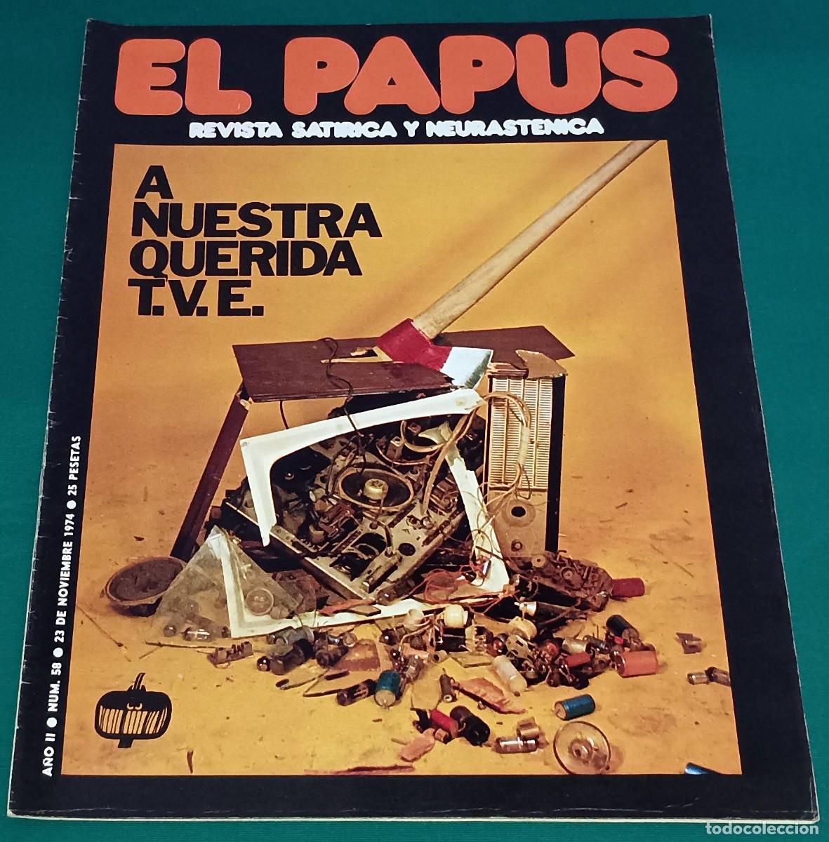 Coleccionismo de Revistas y Peri&oacute;dicos: REVISTA EL PAPUS --- NUMERO 58 --- NOV 1974