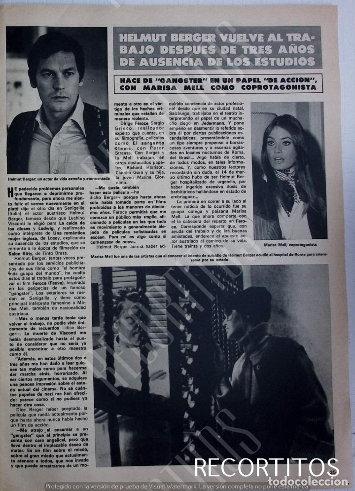 Coleccionismo de Revistas y Peri&oacute;dicos: HELMUT BERGER MARISA MELL