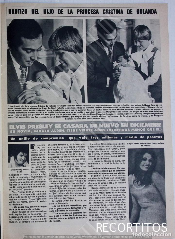 Coleccionismo de Revistas y Peri&oacute;dicos: ELVIS PRESLEY GINGER ALDEN CRISTINA DE HOLANDA