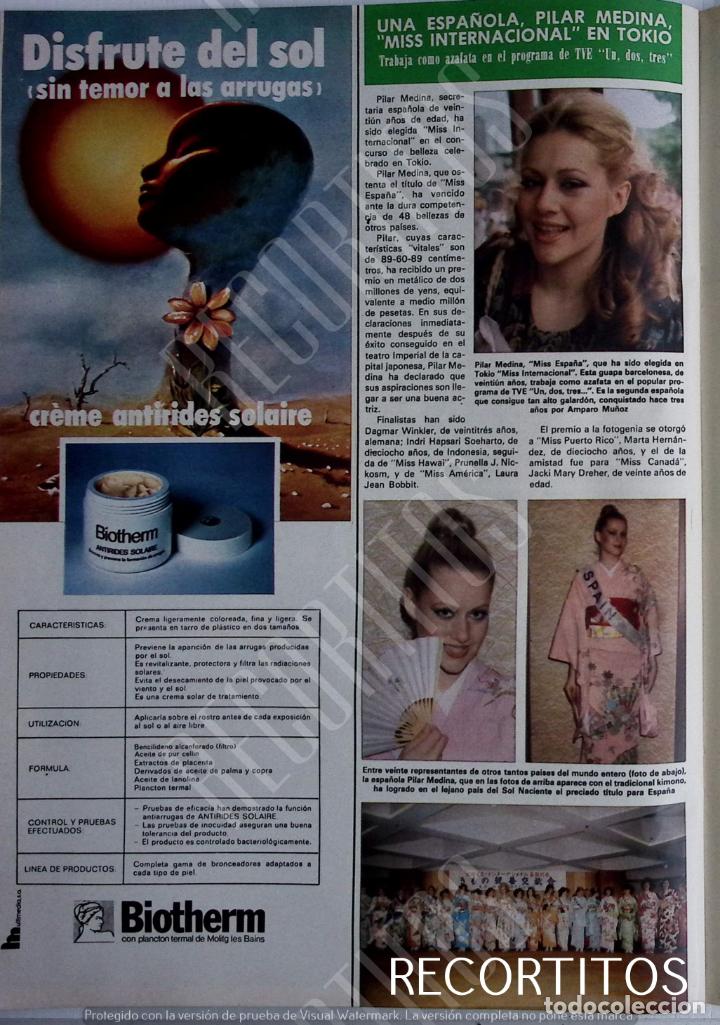 Collection Magazines and Newspapers: PILAR MEDINA MISS INTERNACIONAL EN TOKYO