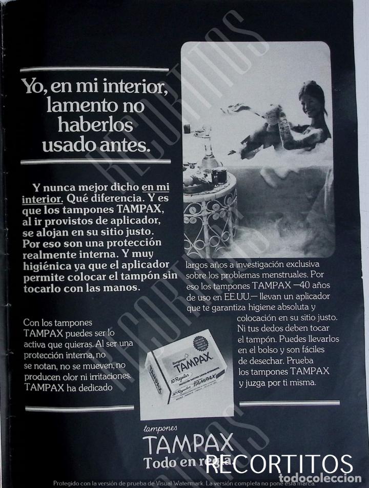 Collection Magazines and Newspapers: tampax anuncio publicidad