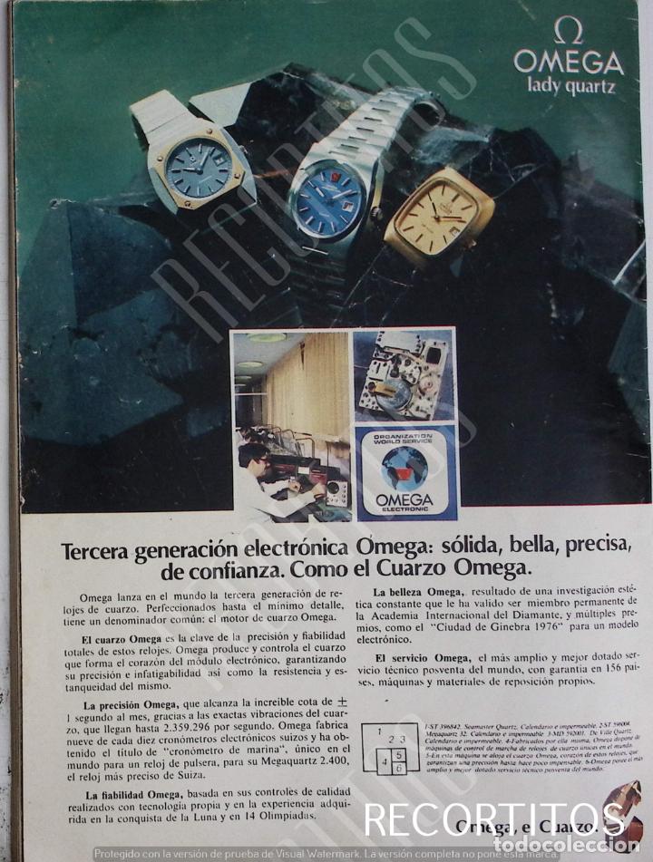 Collection Magazines and Newspapers: OMEGA anuncio publicidad