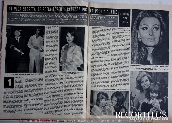 Coleccionismo de Revistas y Peri&oacute;dicos: LA VIDA SECRETA DE SOFIA LOREN EN HOLA