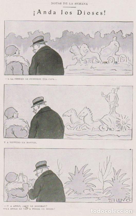 Collectionnisme de Revues et Journaux: &iexcl; Anda los dioses &iexcl; / p&aacute;gina de humor por Sileno - 1929