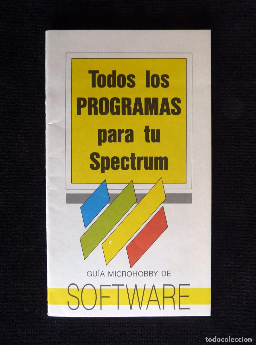 Coleccionismo de revistas y peri&oacute;dicos: GU&Iacute;A MICROHOBBY DE SOFTWARE. TODOS LOS PROGRAMAS PARA TU SPECTRUM - Foto 1