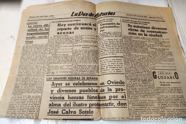 Coleccionismo de Revistas y Peri&oacute;dicos: La voz de Asturias 14 de julio de 1939