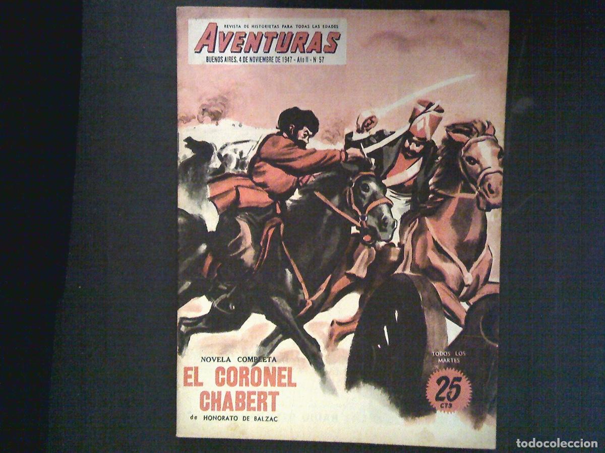 Coleccionismo de revistas y peri&oacute;dicos: AVENTURAS n&ordm; 57 - EL CORONEL CHABERT de Honorato de Balzac