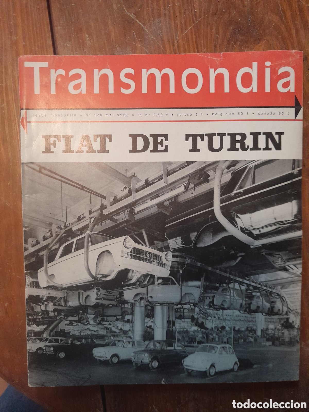 Coleccionismo de Revistas y Peri&oacute;dicos: Revista transmondia (art&iacute;culo de La Fiat de Turin)
