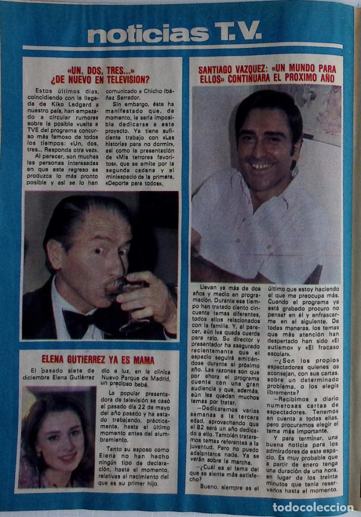 Coleccionismo de revistas y peri&oacute;dicos: KIKO LEDGARD EL UN DOS TRES 1 2 3 SANTIAGO VAZQUEZ ELENA GUTIERREZ