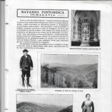 Coleccionismo de Revistas y Periódicos: AÑO 1912 NAVARRA OCHAGAVIA BEGUR NUEVO CURA SALLENT COMIDA POBRES RECOLECCION ACEITUNA LA SEGARRA