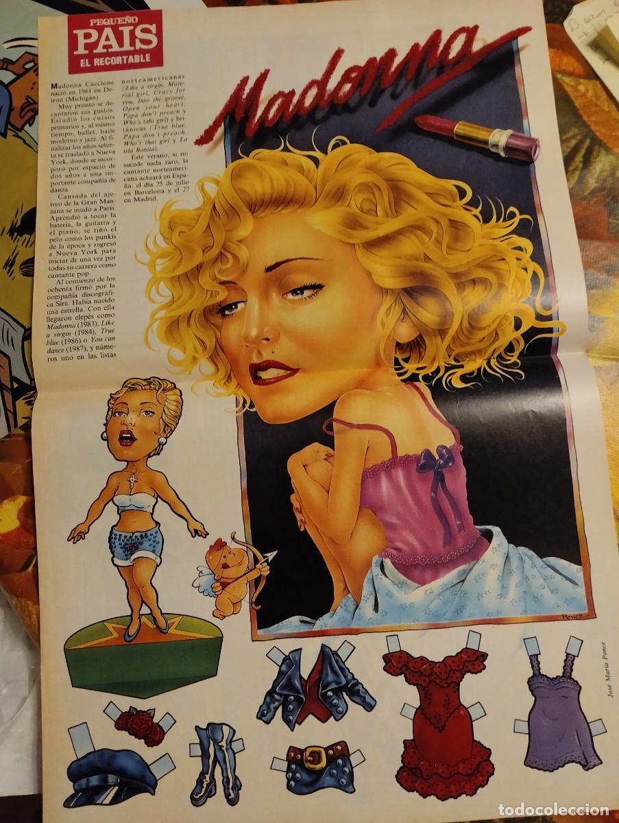 Coleccionismo de Revistas y Peri&oacute;dicos: TelePa&iacute;s poster Madonna
