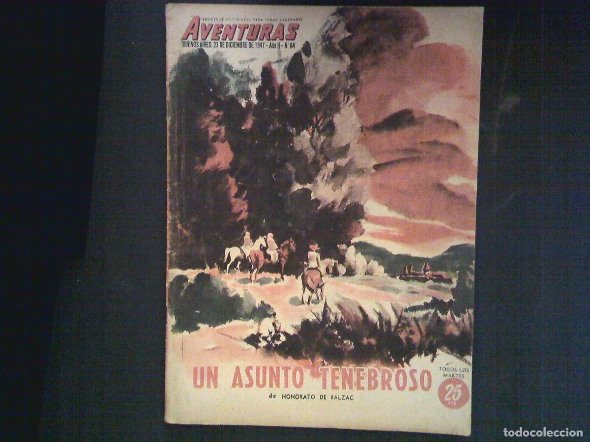 Coleccionismo de revistas y peri&oacute;dicos: AVENTURAS n&ordm; 64 - UN ASUNTO TENEBROSO por Honorato Balzac