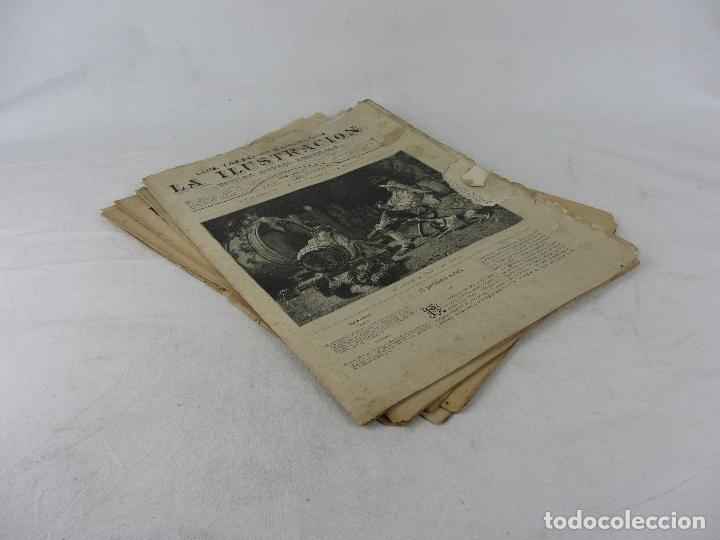 Coleccionismo de Revistas y Peri&oacute;dicos: Lote de 5 ejemplares de La Ilustraci&oacute;n, Revista Semanal de Literatura, artes y ciencias. De distinto