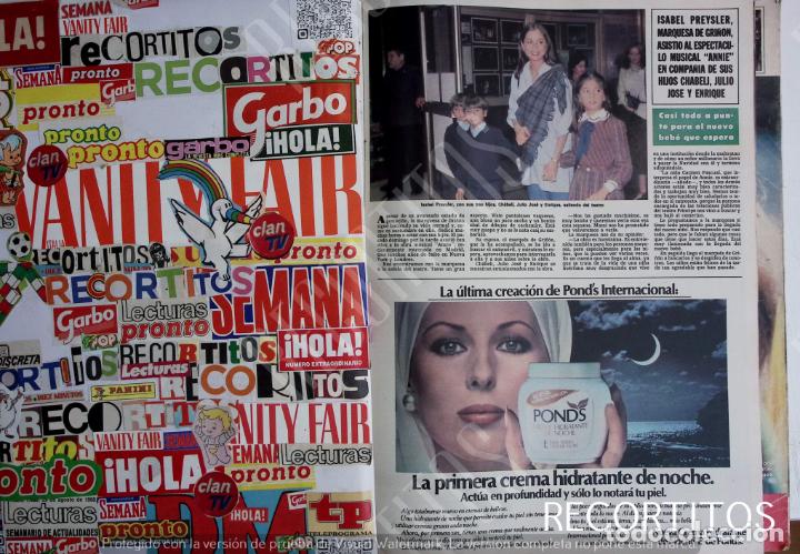 Coleccionismo de Revistas y Peri&oacute;dicos: ISABEL PREYSLER JULIO JOSE ENRIQUE CHABELI