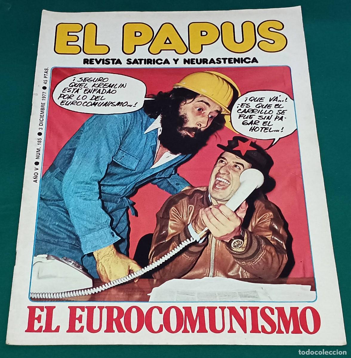 Coleccionismo de Revistas y Peri&oacute;dicos: REVISTA EL PAPUS --- NUMERO 185 --- DIC 1977