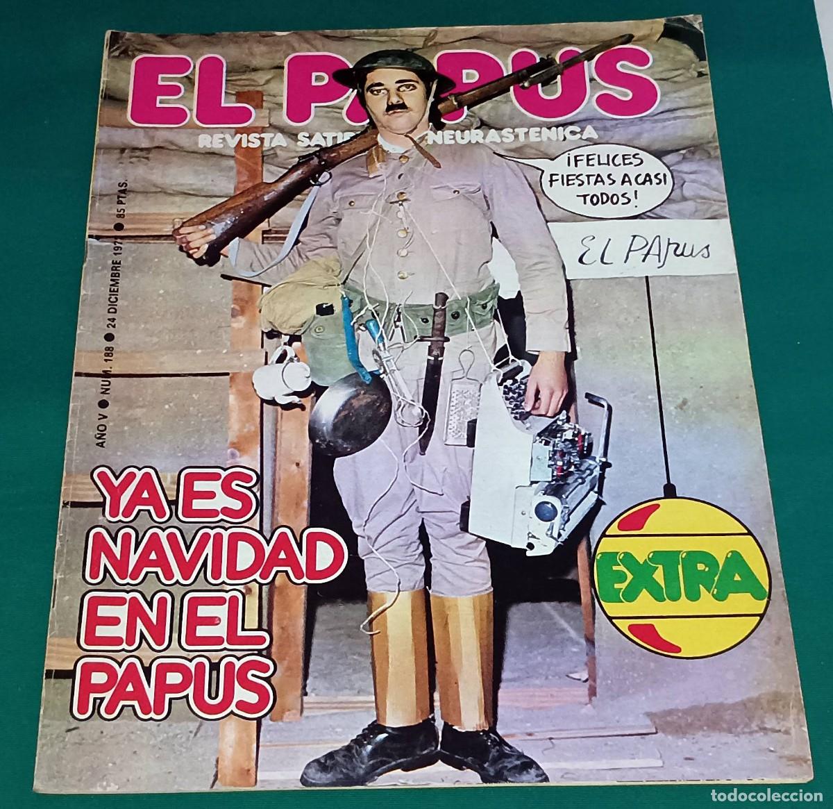Coleccionismo de Revistas y Peri&oacute;dicos: REVISTA EL PAPUS --- NUMERO 188 EXTRA NAVIDAD --- DIC 1977