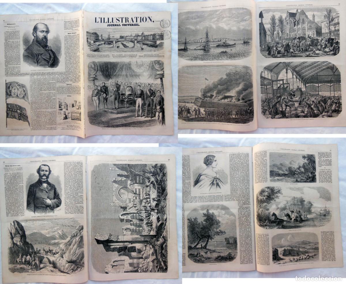 Collezionismo di Riviste e Giornali: L'ILLUSTRATION, Journal Universel. 9 f&eacute;vrier 1861. Vue de la Boscia; Les &icirc;les de Schutt; Passage d'