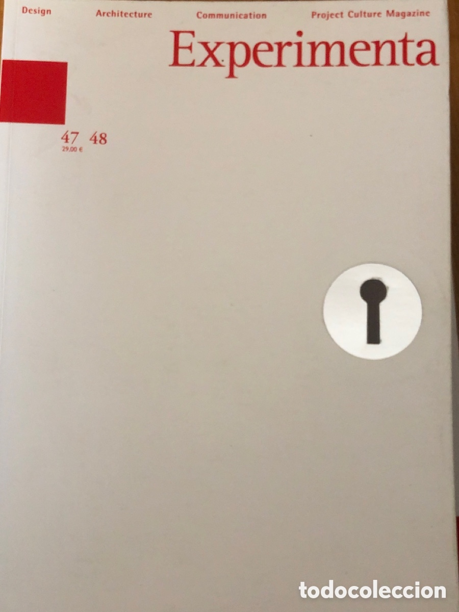 Coleccionismo de revistas y peri&oacute;dicos: REVISTA EXPERIMENTA N&ordm; 47 Y 48, DISE&Ntilde;O, ARQUITECTURA, COMUNICACI&Oacute;N, PROYECTO, HABITAT, MAGAZINE
