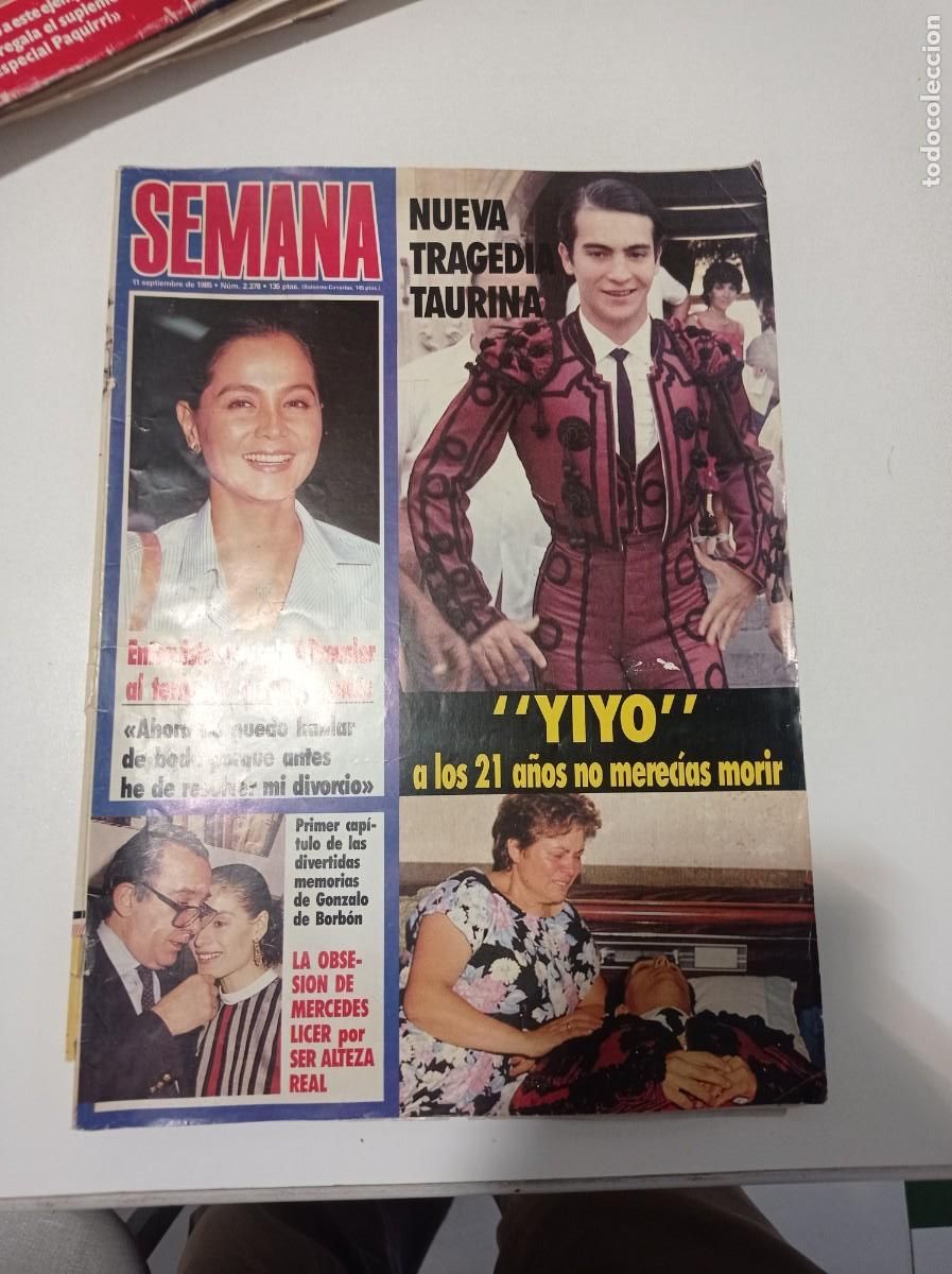 Coleccionismo de Revistas y Peri&oacute;dicos: Revista semana 11 septiembre 1985