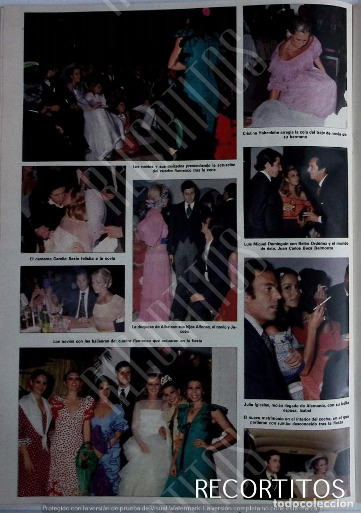 Coleccionismo de Revistas y Peri&oacute;dicos: JULIO IGLESIAS ISABEL PREYSLER CAYETANA DUQUESA DE ALBA