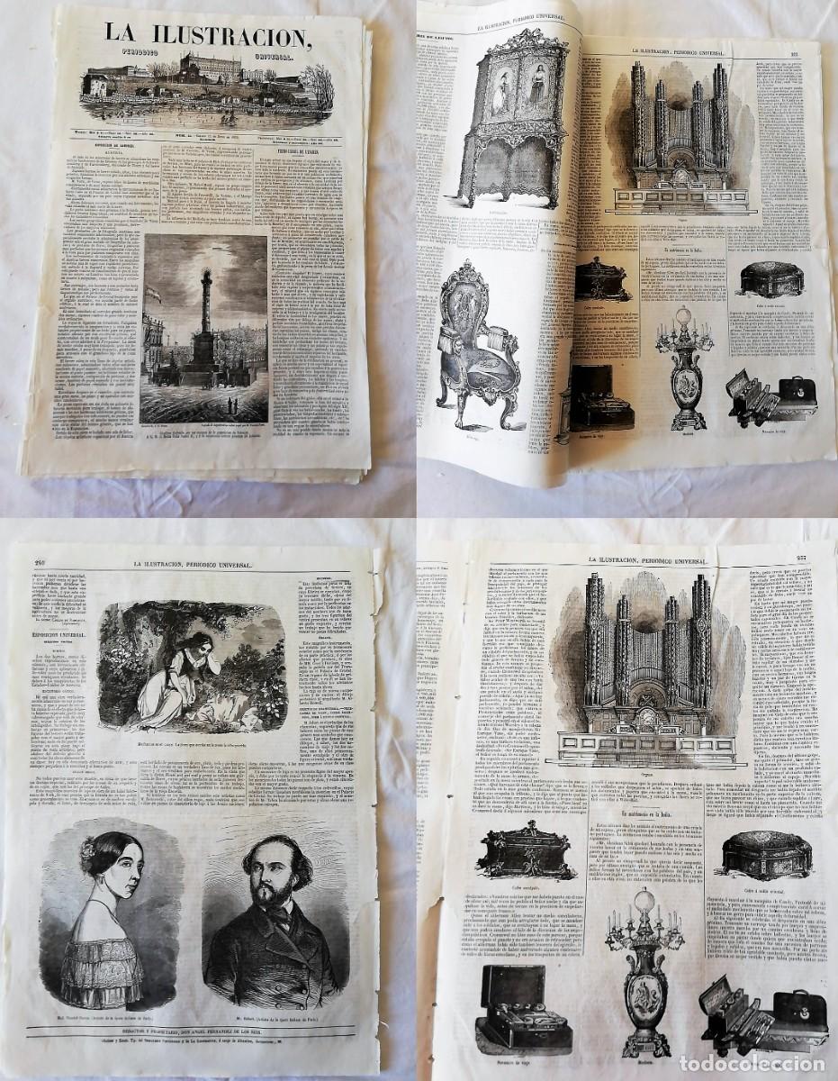 Collezionismo di Riviste e Giornali: ANTIGUO PERI&Oacute;DICO /OLD NEWSPAPER: LA ILUSTRACI&Oacute;N N&ordm;24 1852 OBELISCO