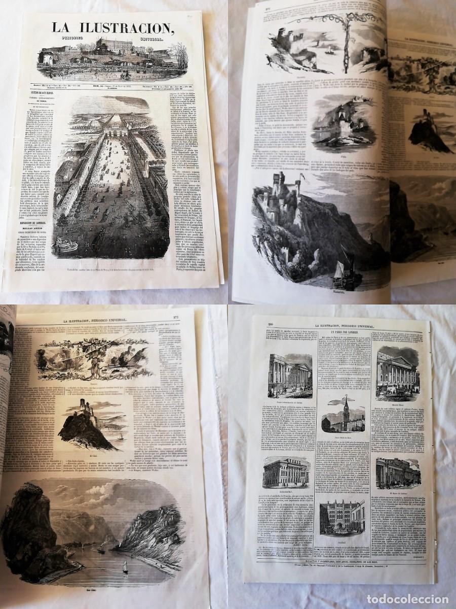 Collezionismo di Riviste e Giornali: ANTIGUO PERI&Oacute;DICO /OLD NEWSPAPER: LA ILUSTRACI&Oacute;N N&ordm;28 1852. Corrida de Toros en la puerta de Alcal&aacute;