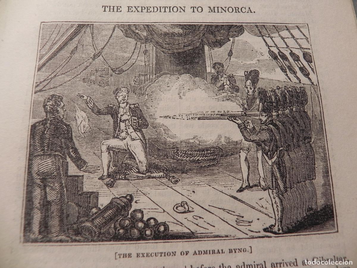 Coleccionismo de Revistas y Peri&oacute;dicos: ANTIGUA REVISTA INGLESA 1836. &rdquo;THE EXPEDITION TO MINORCA&rdquo;. EJECUCI&Oacute;N ALMIRANTE BYNG D00026@
