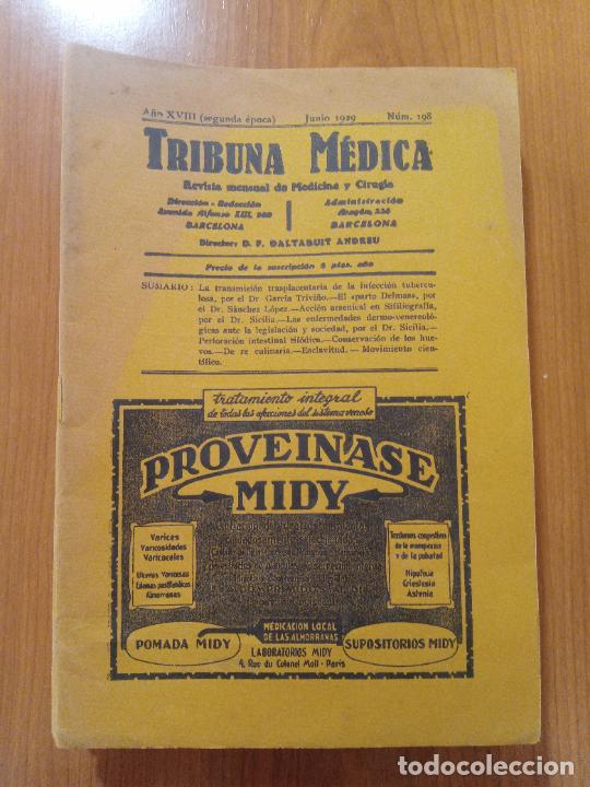 Collection Magazines and Newspapers: LOTE DE 7 REVISTAS TRIBUNA MEDICA. A&Ntilde;OS 20. REVISTA MENSUAL DE MEDICINA Y CIRUG&Iacute;A