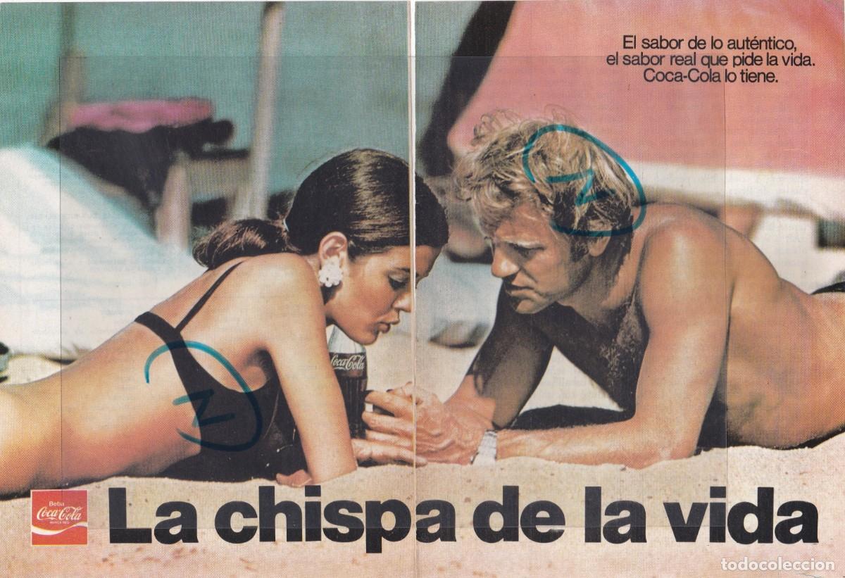 Coleccionismo de Revistas y Peri&oacute;dicos: PUBLICIDAD 1971. ANUNCIO COCA COLA (2 HOJAS)