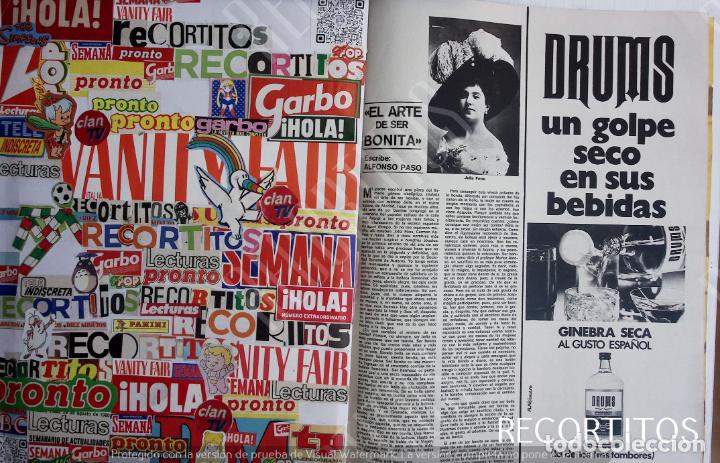 Coleccionismo de revistas y peri&oacute;dicos: JULIA FONS GINEBRA DRUMS GIN ANUNCIO PUBLICIDAD
