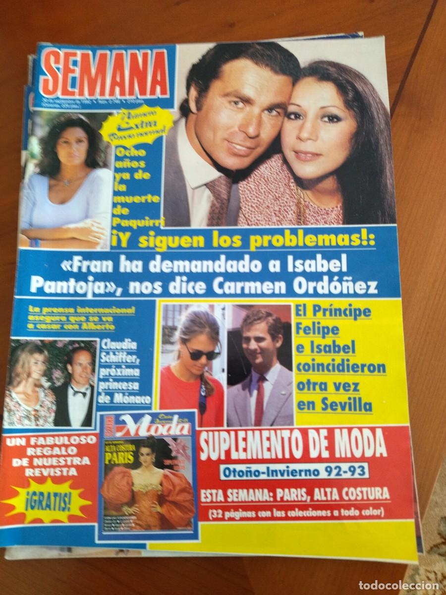 Coleccionismo de Revistas y Peri&oacute;dicos: Revista SEMANA 1992 Paquirri y Pantoja