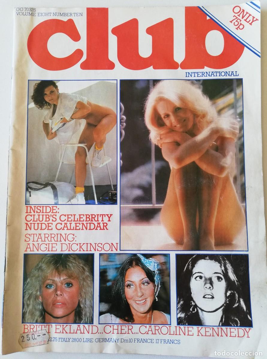 Coleccionismo de Revistas y Peri&oacute;dicos: Revista CLUB INTERNATIONAL vol. 8 n&ordm; 10 Cher Angie Dickinson Britt Ekland Caroline Kennedy er&oacute;tico