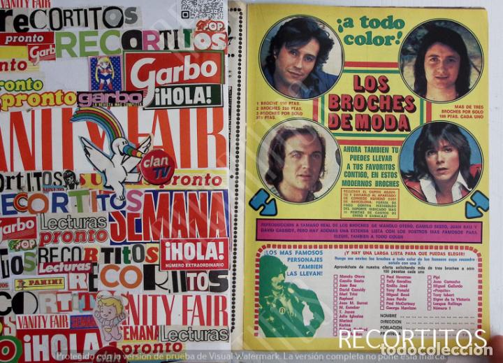 Coleccionismo de revistas y peri&oacute;dicos: camilo sesto manolo otero juan bau david cassisy
