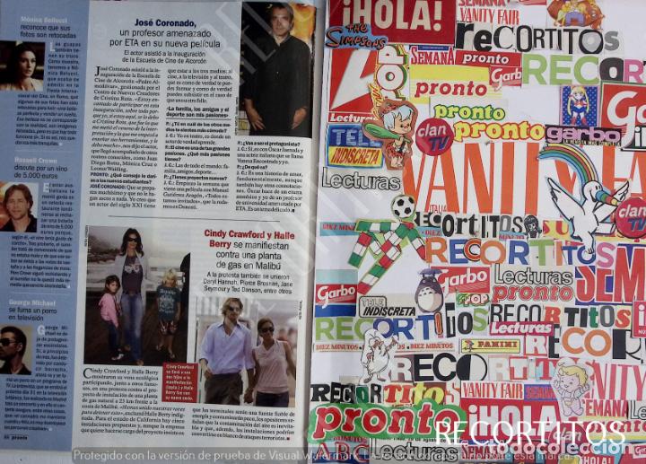 Collection Magazines and Newspapers: CINDY CRAWFORD jose coronado george michael monica bellucci russell crown