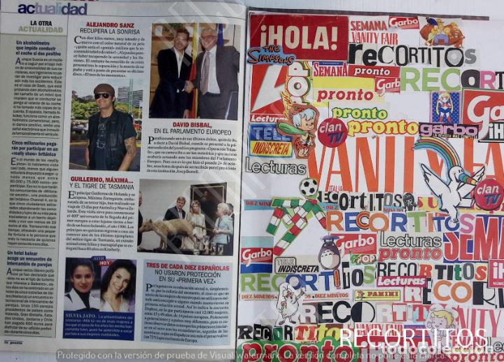 Collection Magazines and Newspapers: alejandro sanz silvia jato guillermo maxima david basbal