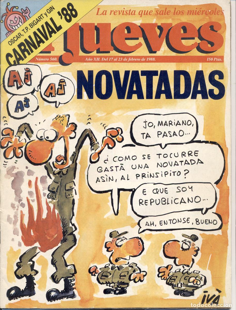 Coleccionismo de revistas y peri&oacute;dicos: Revista el jueves 560 de 1988