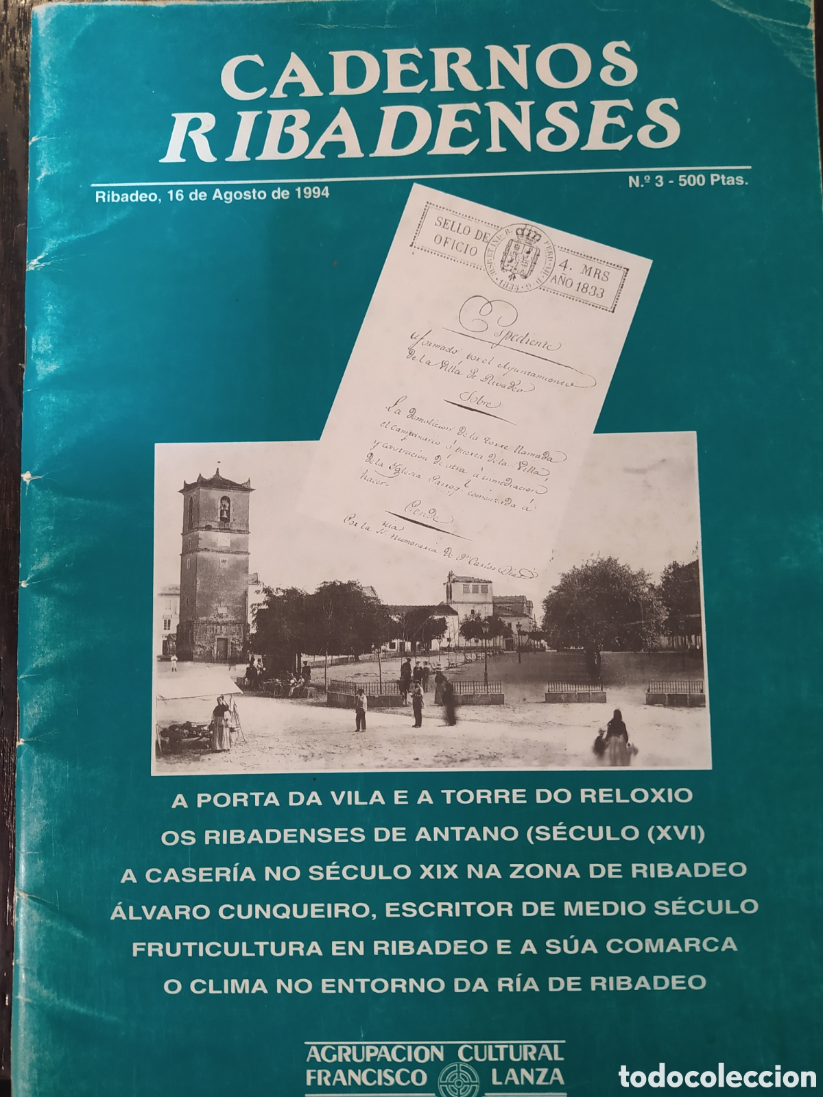 Collection Magazines and Newspapers: Cadernos Ribadenses, n&uacute;mero 3. Ribadeo