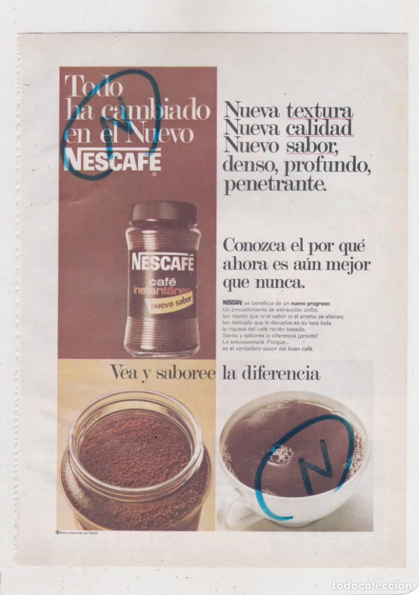 Coleccionismo de Revistas y Peri&oacute;dicos: PUBLICIDAD 1968. ANUNCIO NESCAFE + AVON COSMETICS (REVERSO)