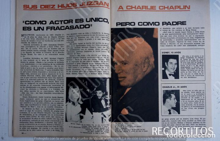 Coleccionismo de Revistas y Peri&oacute;dicos: LOS HIJOS DE CHARLIE CHAPLIN GERALDINE SIDNEY MICHAEL EUGENE JOSEPHINE ANNETTE JANE
