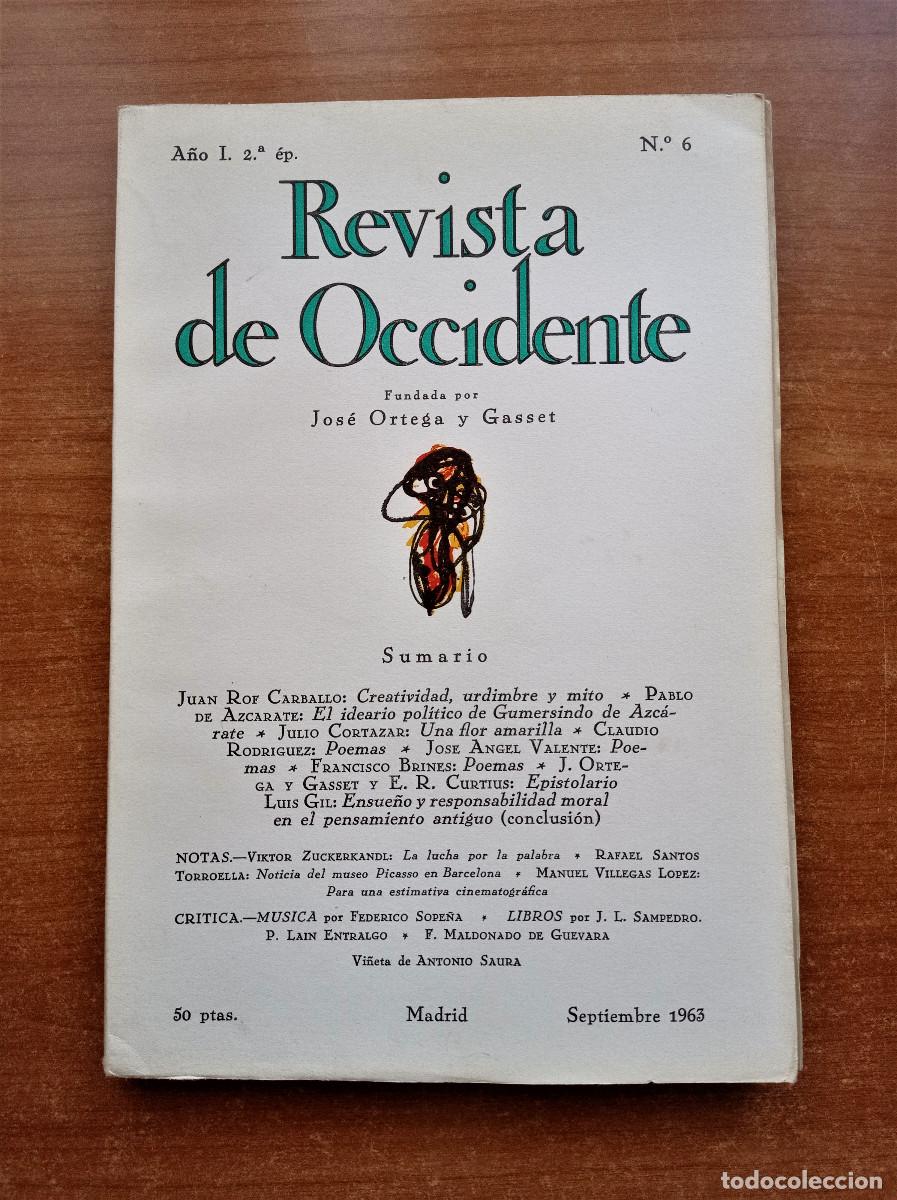 Collection Magazines and Newspapers: Revista de Occidente n&ordm; 6 - A&ntilde;o I - 2&ordf; &eacute;poca, Septiembre 1963