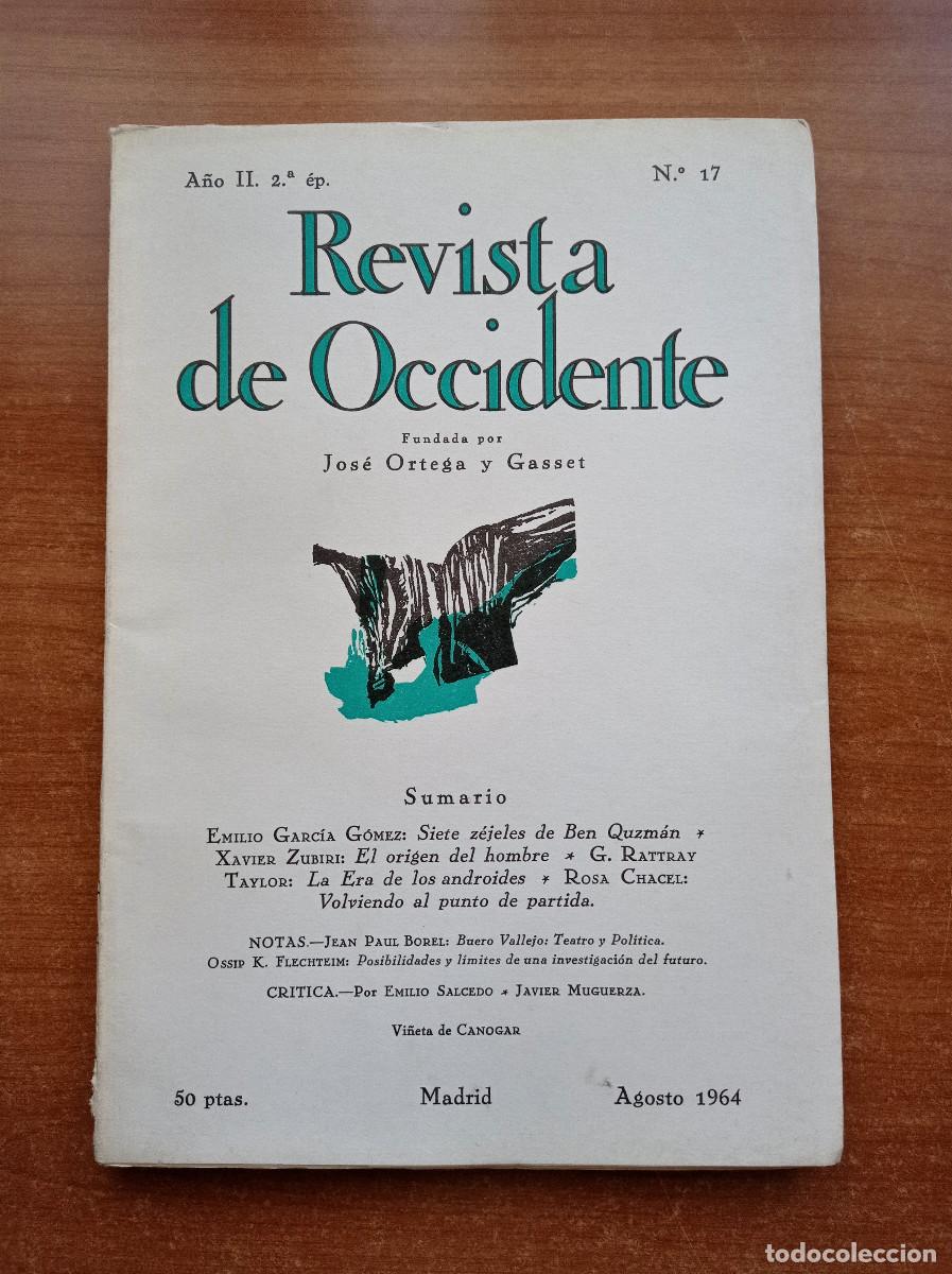Coleccionismo de Revistas y Peri&oacute;dicos: Revista de Occidente n&ordm; 17 - A&ntilde;o II - 2&ordf; &eacute;poca, Agosto 1964