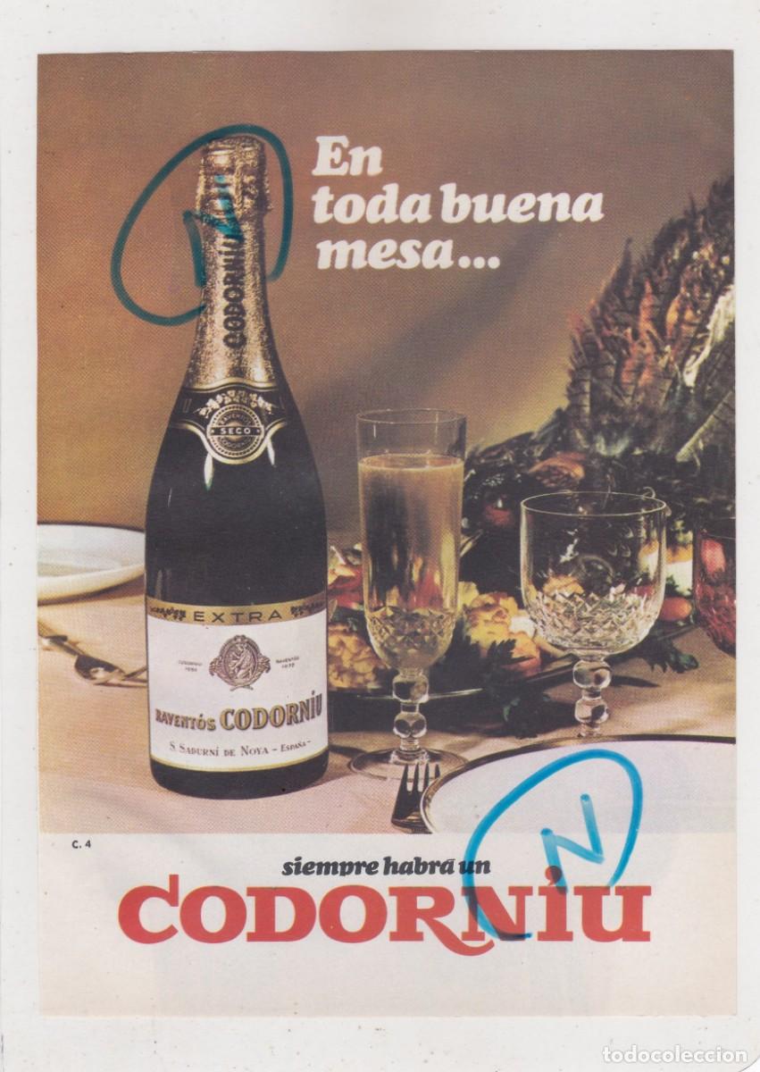 Coleccionismo de Revistas y Peri&oacute;dicos: PUBLICIDAD 1968. ANUNCIO CAVA CODORNIU + VODKA SMIRNOFF (REVERSO)