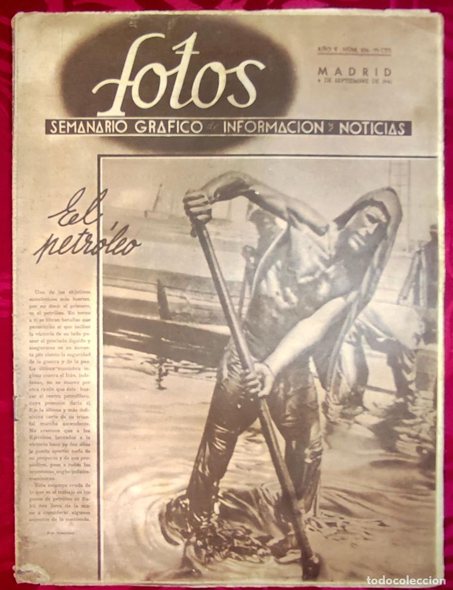 Coleccionismo de Revistas y Peri&oacute;dicos: FOTOS, SEMANARIO GRAFICO. &ndash; Num. 266 - 6 Septiembre 1941 &ndash; Division Azul &ndash; Francisco Franco - Falan